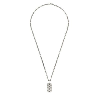 Gucci - YBB728265001 - Gucci Signature Halskette mit Tag in Sterlingsilber mit Biene