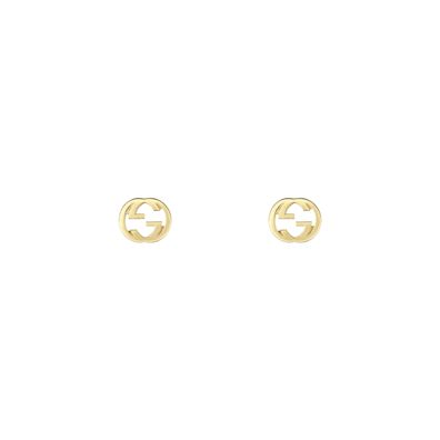 Gucci - YBD748543002 - ineinandergreifende G -Ohrringe in 18 kt Gelbgold