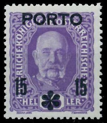 Österreich Portomarken 1916 17 Nr 61 postfrisch X999CEE