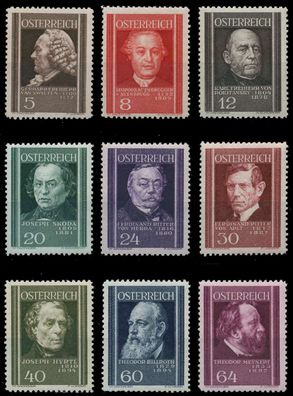 Österreich 1937 Nr 649-657 postfrisch X999D7E