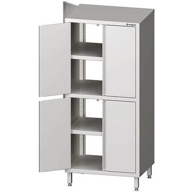 Stalgast Durchreiche-Hochschrank mit Flügeltüren, 1100x500x1800 mm, mit zwei Schra