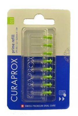 Curaprox CPS 011 Prime Ersatzbürsten - 8er Pack für optimale Zahnpflege