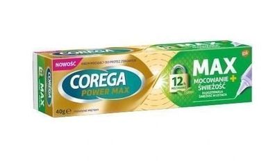 Corega Power Max Prothesen-Haftcreme 40g - Extra starker Halt und langanhaltende