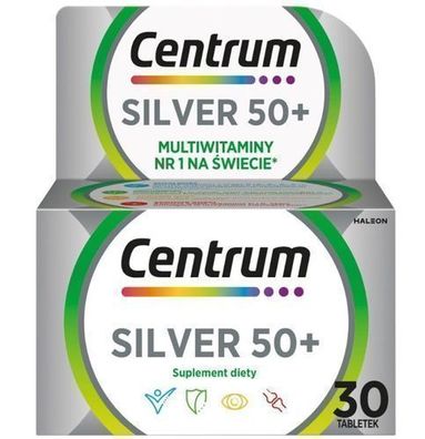 Centrum Silver 50+ - Multivitamine für Senioren, 30 Tabletten