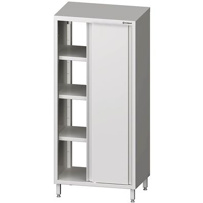 Stalgast Durchreiche-Hochschrank mit Schiebetüren, 800x500x2000 mm, verschweißt