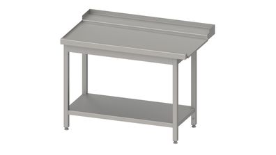 Stalgast Ablauftisch, Korbführung mit Gefälle, mit Grundboden 1700x750x880 mm,
