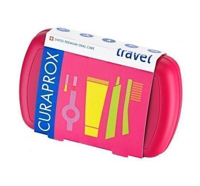 Curaprox Reisetasche Rot: Perfekte Zahnpflege für unterwegs