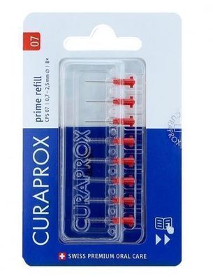 Curaprox CPS 07 Prime Nachfüllpackung, 8 Stück - Zahnbürstenaufsatz-Nachfüllset