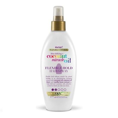 Organix Anti-Frizz Flexibler Halt Glanzspray mit Kokosöl, 177ml