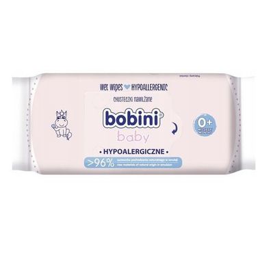 Bobini Baby Hypoallergene Feuchttücher für Babys und Kleinkinder, 60 Stück
