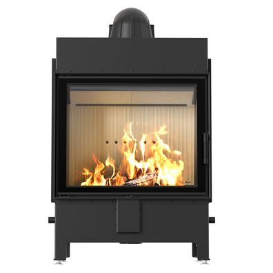 Kamineinsatz aus Stahl KRATKI LUCY 15 kW Ø 200