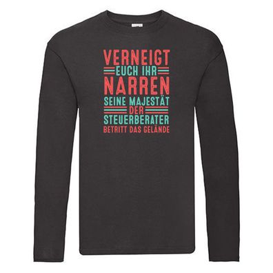 Verneigt euch: Steuerberater | Steuern Long Sleeve Schwarz