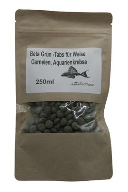 Beta Grün -Tabs für Welse Garnelen, Aquarienkrebse 250ml, 1A günstig