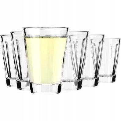 KADAX Schnapsgläser 50ml, Shotgläser-Set aus Natrium-Calcium-Glas 6 Stück