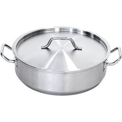 Stalgast Bratentopf mit Deckel, 360 mm, Höhe 110 mm, 11,2 Liter
