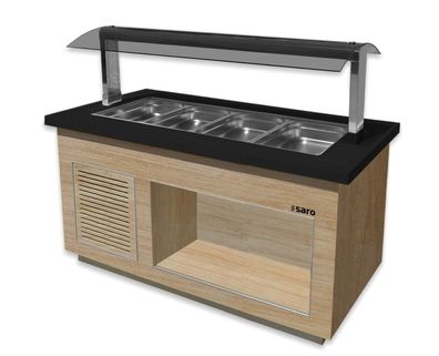Saro SARO Salatbar für 4x 11 GN, Premium LINE SB-K170 OAK