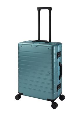 Koffer 100% Aluminium Hartschale Trolley Rollkoffer M TSA-Schloss Travelhouse Oslo