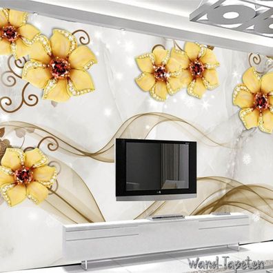 Vlies Fototapete Wandtapete Wandbilder 3D Marmor Retro Einfache Schmuck 2669