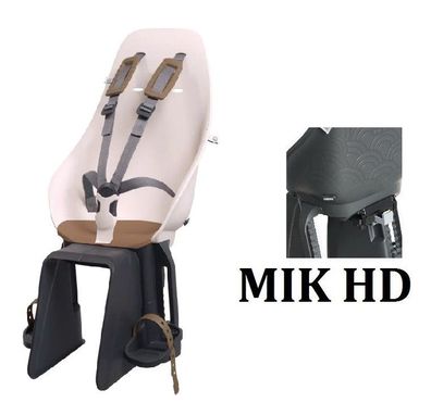 Urban Iki Ta-Ke Fahrradkindersitz nur MIK HD Klicksystem pink braun sakura kurumi