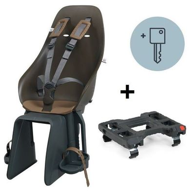 Urban Iki TaKe Fahrradkindersitz Gepäckträger Adapter koge brown kurumi brown braun