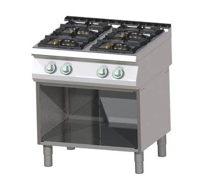 Gastronomie Hotel Küche Gastronomie Thermik Serie 700 Gasherd mit Unterbau SP-780G