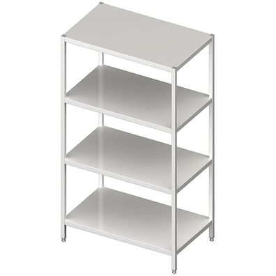 Stalgast Regal mit glatten Böden, 600x600x1800 mm, Selbstmontage