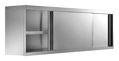 Gastronomie Hotel Küche Wandhängeschrank mit Schiebetüren, Bautiefe 400 mm 1000x4