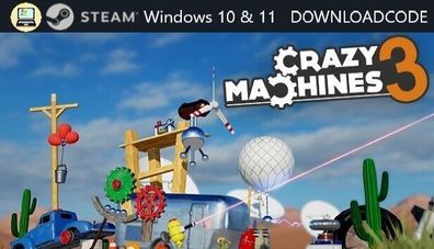 NEU PC Computer Spiel Crazy Machines 3 für Windows 10 11 STEAM Download Code Key