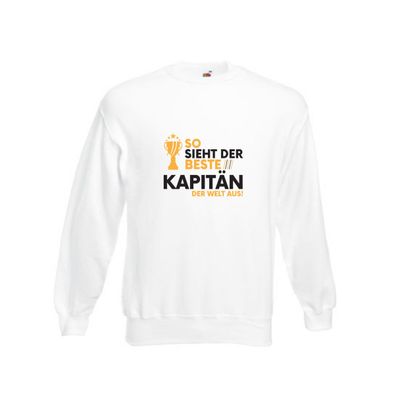 Der Weltbeste Kapitän | Schiffskapitän | Schiff Sweatshirt Weiß