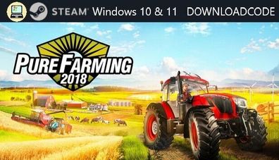 NEU PC Computer Spiel Pure Farming 2018 für Windows 10 11 STEAM Download Code