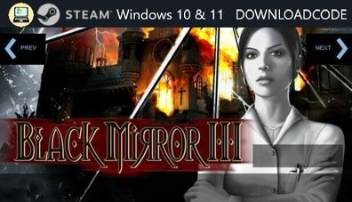 NEU PC Computer Spiel Black Mirror III für Windows 10 11 STEAM Download Code Key