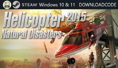 NEU PC Computer Spiel Helicopter 2015 Natural Disasters für Windows 10 11 STEAM