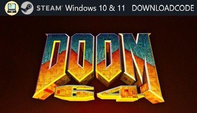 NEU PC Computer Spiel Doom 64 für Windows 10 11 STEAM Download Code Game Key NEW