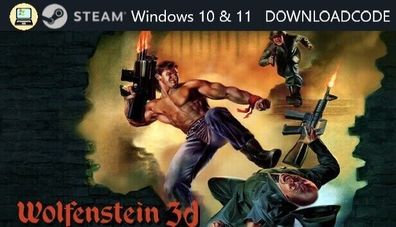 NEU PC Computer Spiel Wolfenstein 3D für Windows 10 11 STEAM Download Code Key