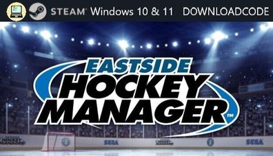 NEU PC Computer Spiel Eastside Hockey Manager für Windows 10 11 STEAM Game Code