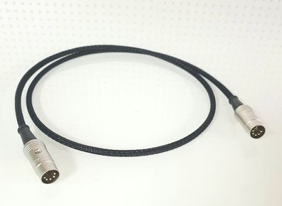 Viablue EPC4 Silver / HighEnd DIN-Kabel 5-polig / Stereo-/Audiokabel / Black