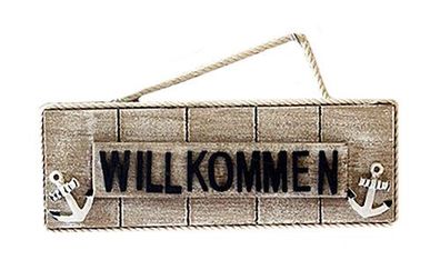 Willkommen Schild Shabby