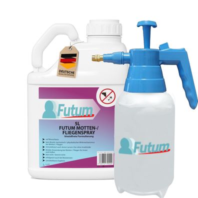 FUTUM 5L+ 2L Sprüher Mottenspray / Fliegenspray Motten bekämpfen Fliegen Abwehr