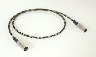 Viablue EPC4 Silver / HighEnd DIN-Kabel 5-polig / Stereo-/Audiokabel / Orange