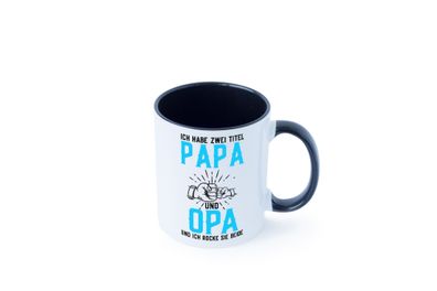 Papa und Opa | zwei Titel | Rocke sie Beide Tasse - Geschenk