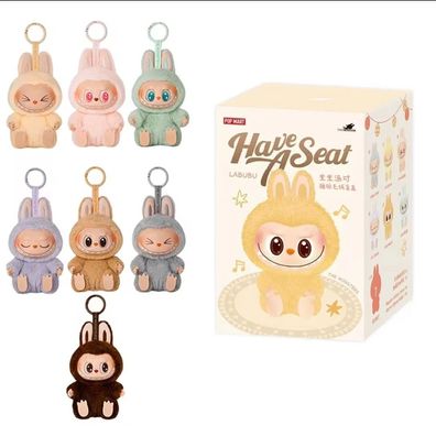 Pop Mart Labubu The Monsters Have a Seat Vinyl Plush Schlüsselbund Box Full Set