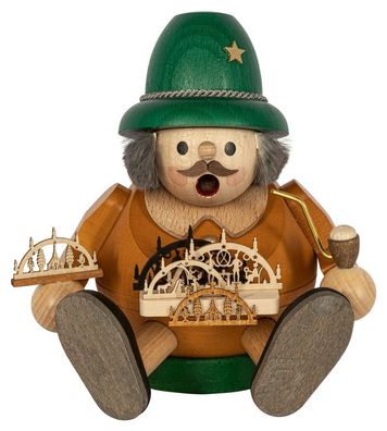 Richard Glaesser Rauchmann Schwibbogenverkäufer sitzend aus Seiffen im Erzgebirge