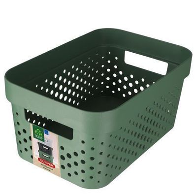 Curver Infinity Behälter mit Löchern , 26 x 18 x 12 cm, 4.5L, Grün