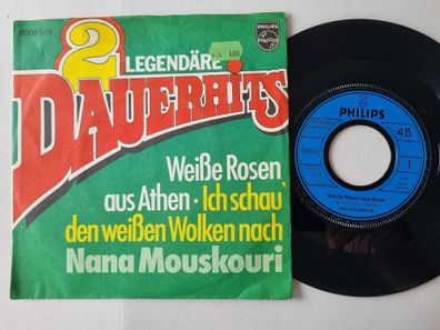 Nana Mouskouri - Weiße Rosen Aus Athen / Ich Schau' Den Weißen Wolken Nach 7''