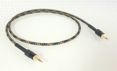 Viablue EPC4 Silver / HighEnd Klinkenkabel 3,5mm / beidseitig Stecker / Orange