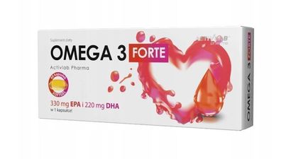 ActivLab Omega 3 Forte, 60 Kapseln - Hochdosierte Fischoel-Quelle fuer Herz, Gehir