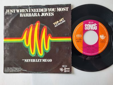 Barbara Jones - Just when I needed you most 7'' Vinyl Germany