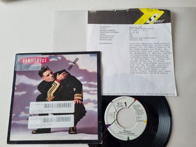 Vanilla Ice - Play that funky music 7'' Vinyl Germany WITH PROMO FACTS