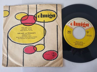 Bärbel Wachholz - Treu Sein / Lebe Wohl - Auf Wiederseh'n 7'' Vinyl Amiga