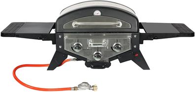 El Fuego Gasgrill Medison silber AY5261 Tischgrill Smoker